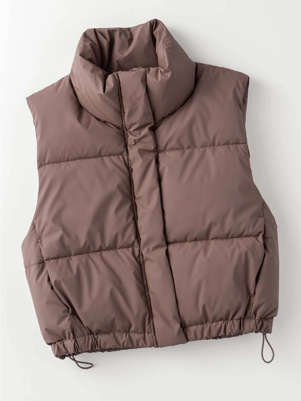 Cropped Love Tree Brown matte vest